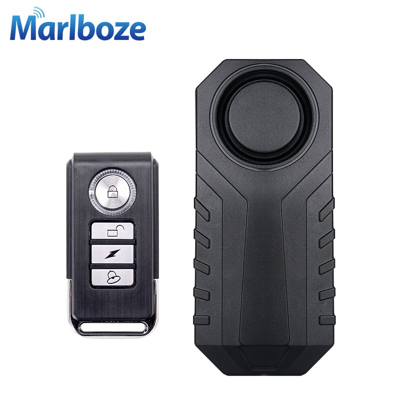 2022 Marlboze Waterproof Remote Control Motorcycle Electric Car Vehicle Security Anti-lost Reminder Vibration Warning Alarm