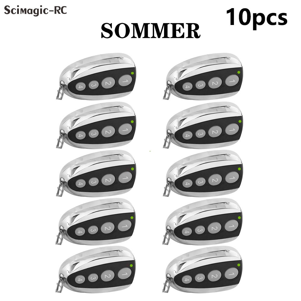 10pcs remote control garage door somer 434.42MHz door opener Somer 434.42MHz green and orange LED