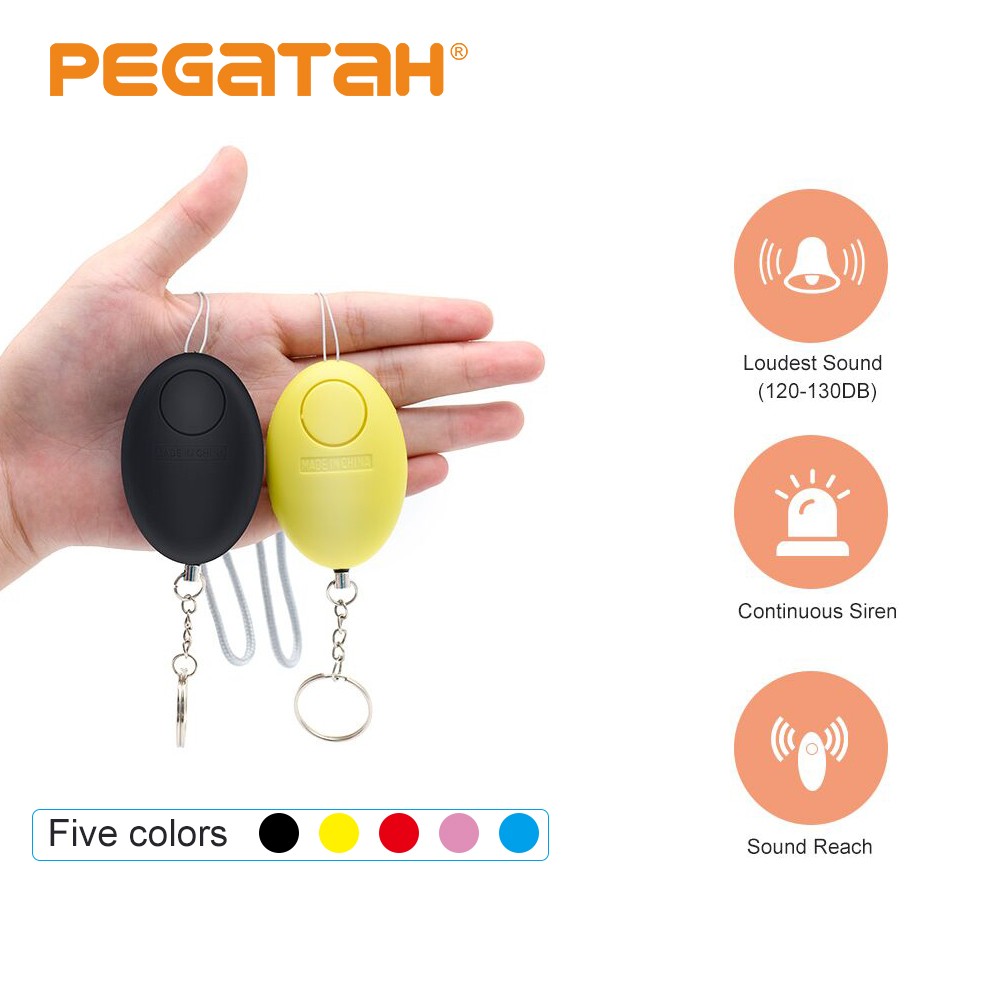 Low Price 120dB Self Defense Alarm Egg Girl Women Security Alarm Personal Safety Scream Loud Keychain Emergency Alarm