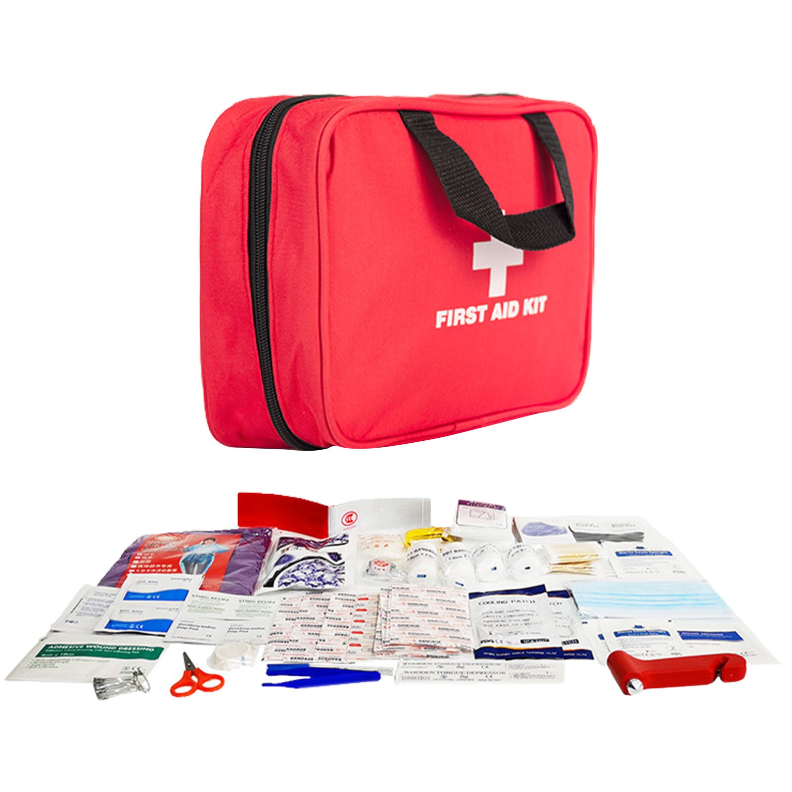 234pcs Compact First Aid Kit All Purpose Emergency Survival Kit Multi Tool Bag Emergency Survival Kit for Home Camping Hiking