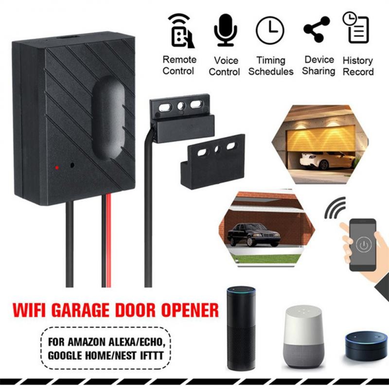 Garage Door Opener Smart Wifi Key Controller Works with Alexa Google Home EWeLink APP No Smart Home Hub Required