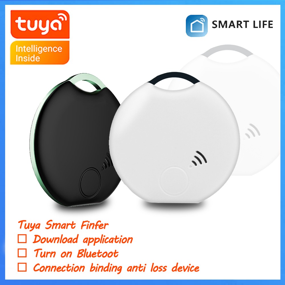 Tuya Smart Tag Anti Lost Finder Bluetooth Tracker Keychain Lost Alarm GPS Tracker Bi-Directional Finder for Wallet Mobile Phones