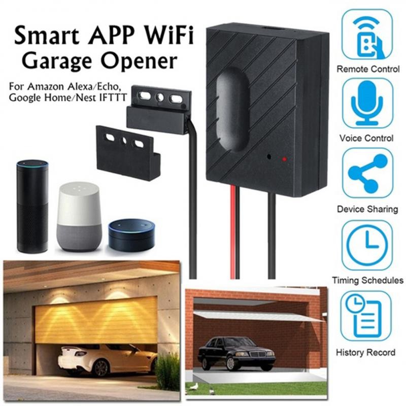 Aubess Wifi Smart Switch Garage Door Opener With Ewelink App Voice Control Alexa Google Home Wireless Remote Control Smart Home