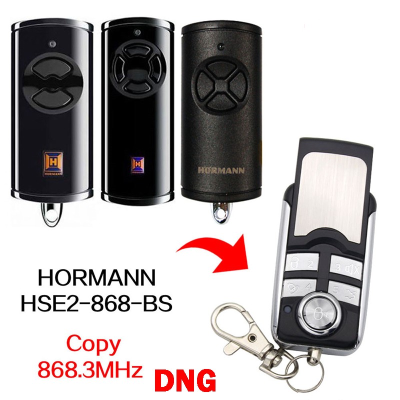 1pc Hormann HSE5 HSE4 HSE2 HSE 868 BS Remote Control Hormann HS HSS HSD HSP HSE 1 2 4 5 BS 868MHz Remote Garage Gate 868MHz