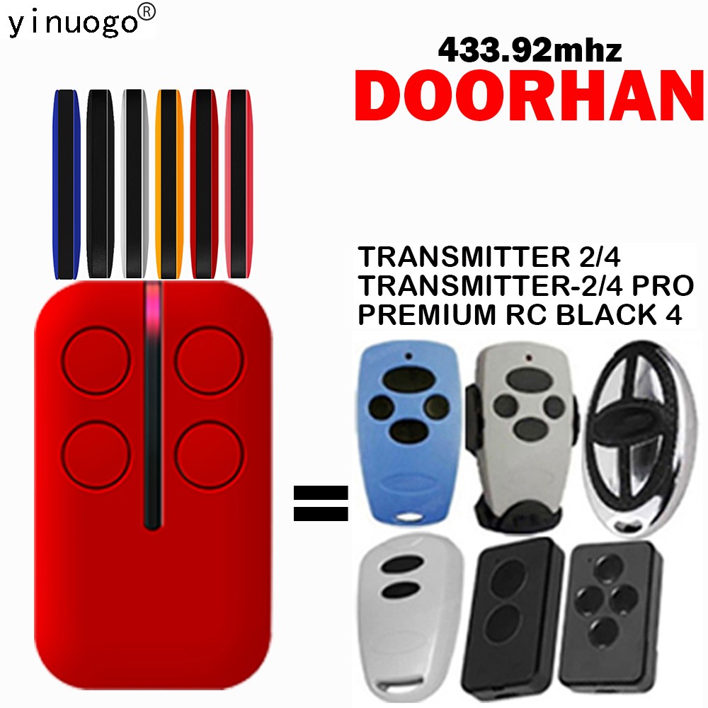 Duran Brand Garage Door Remote Control 433.92MHz Electronic Car Door Transmitter Switch 2/4 2/4 Pro Premium RC Black 4 Garage Door Opener