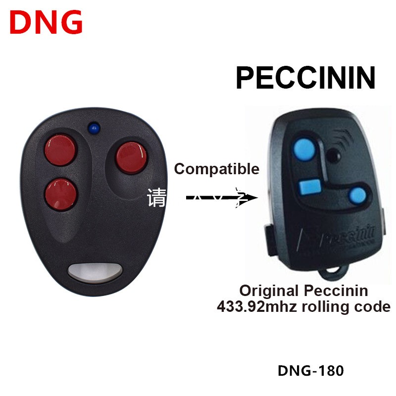 1pc 3 Buttons Automatic Garage Door Peccinin Compatible 433.92MHz Remote Control Garage Door For Gate Control Garage Driving