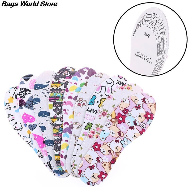 Children Baby Insoles Memory Foam Comfort Cushion Insole Shoe Boys Girls Cute Cartoon Insoles Cushion Breathable Insert