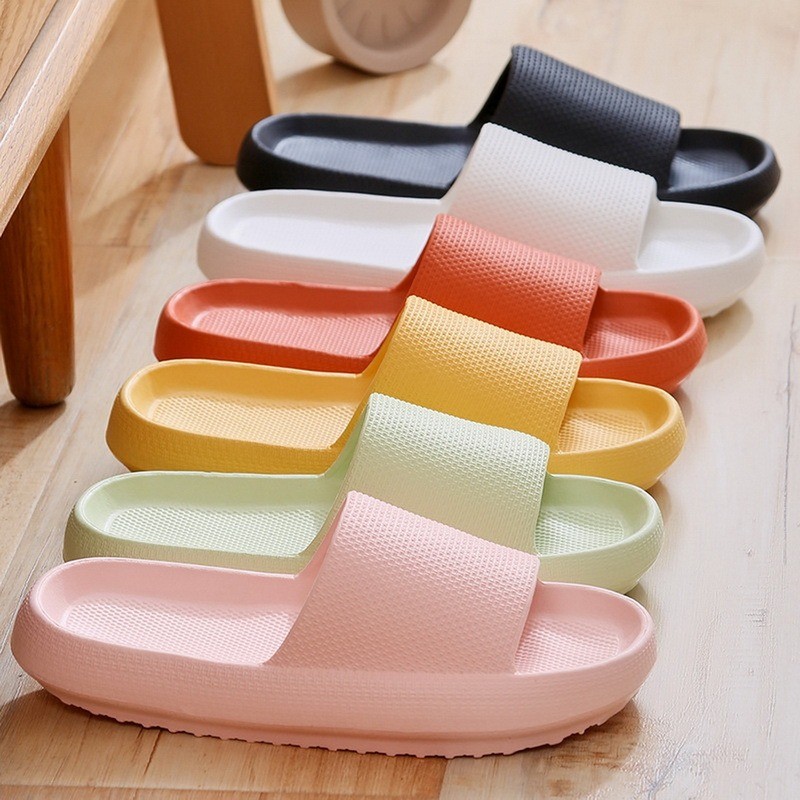 Female Home Slippers Summer Women Thick Platform Slides Women's Sandals Flip Flops Beach Sandal Mule Anti-slip Slippers for Men