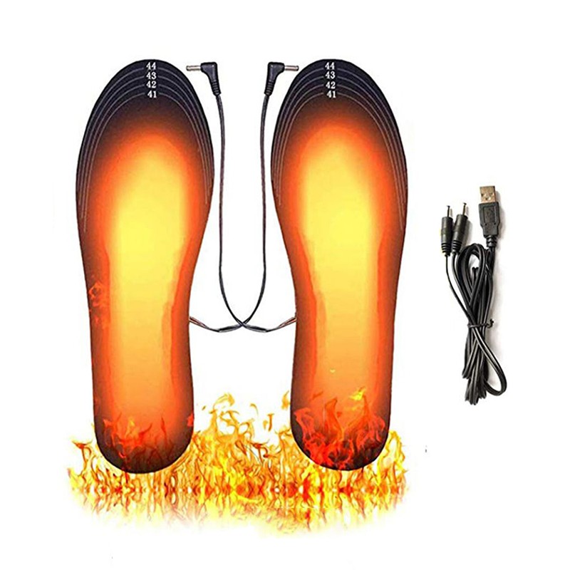 Electric Heating Insoles USB Heated Shoe Insoles Feet Warm Sock Cushion Washable Warm Thermal Insoles Unisex Plantillas Para Los