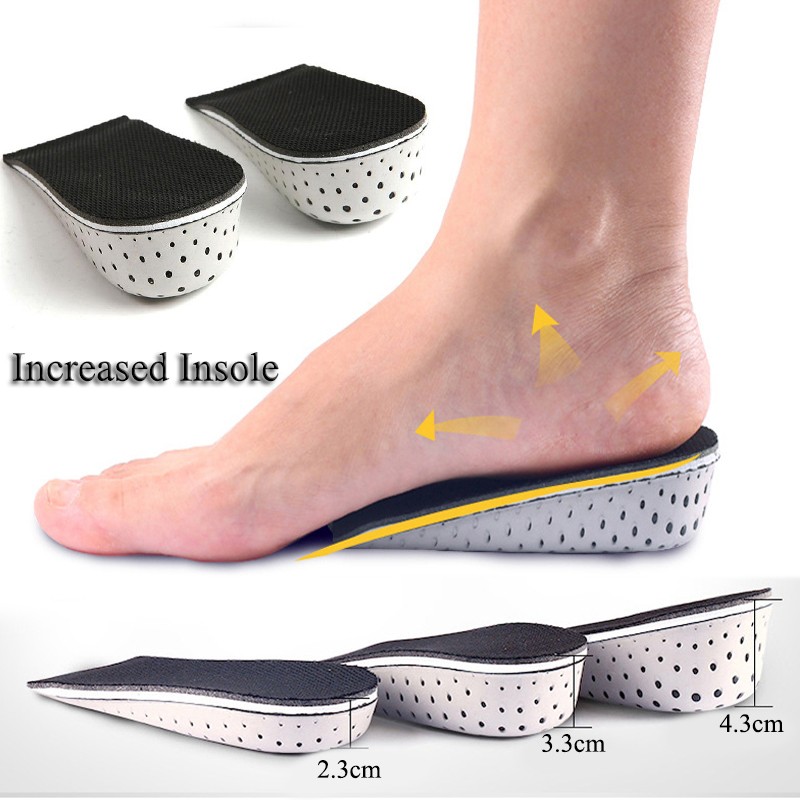 Inner breathable memory increased full quilted semi-padded invisible insole and comfortable memory foam for men women