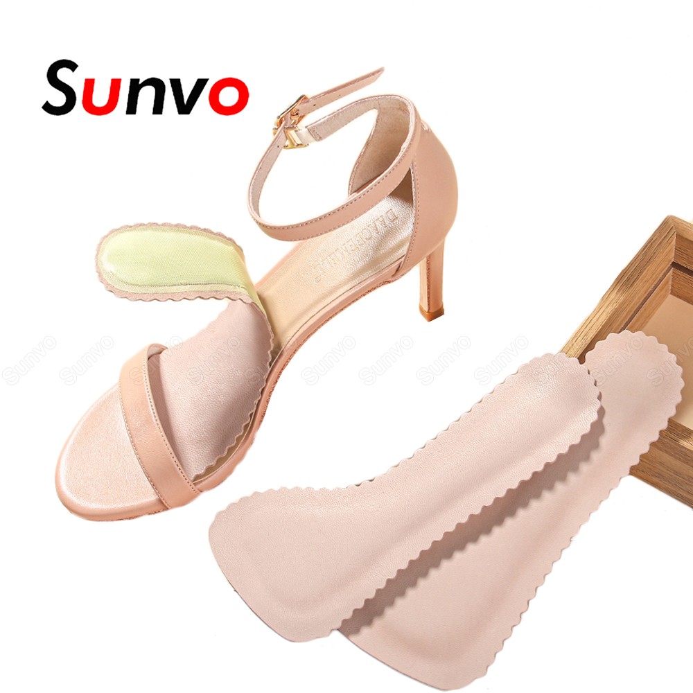 Sunvo Flat Feet Arch Support Insoles for Women High Heels Sandals Inner Soles Anti-slip Shoes Insert Feet Care Massage Insoles
