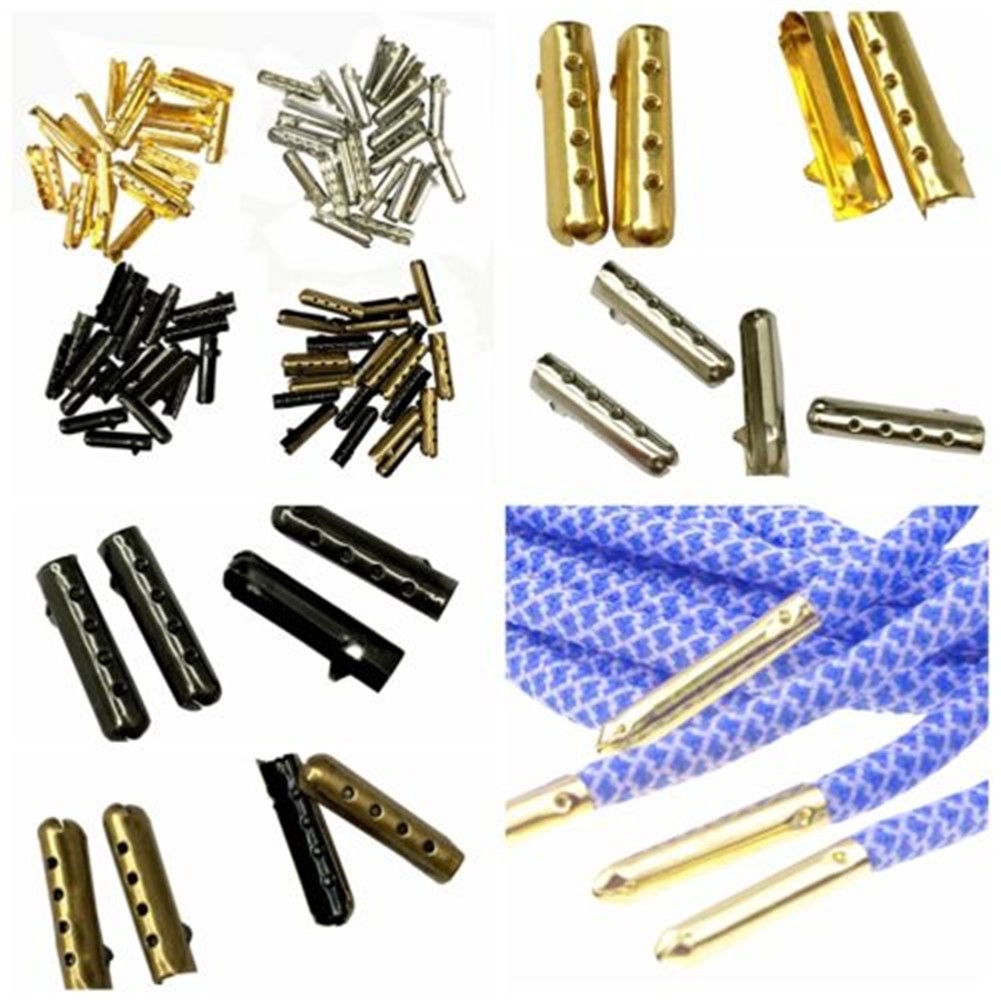 100pcs/set Shoelace Head aglet DIY Shoelaces Repair Tips Lace Shoe Lace Replacement End Shoes Rope Head Rope Cip Tail Clasp Bullet