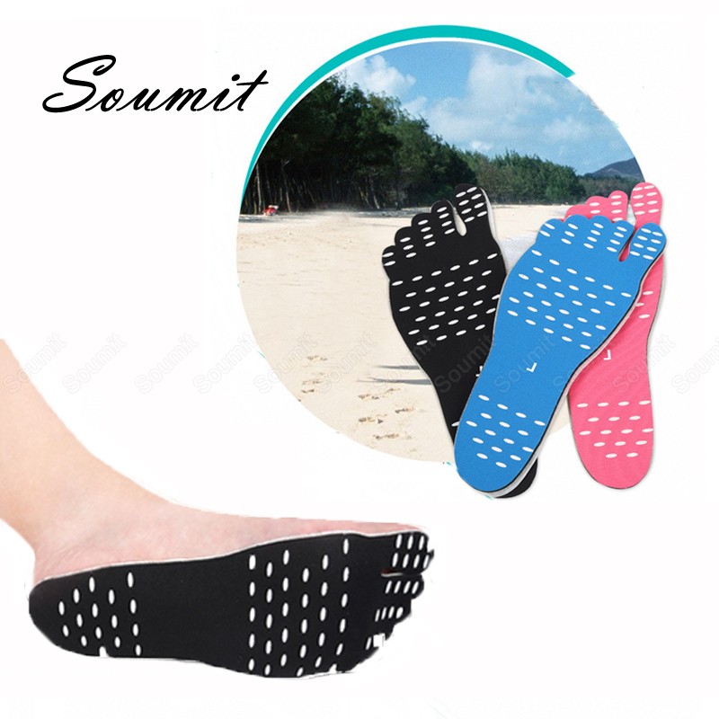 beach sole foot stickers for men women slippers walking barefoot invisible self adhesive shoe pad anti slip outdoor waterproof patch