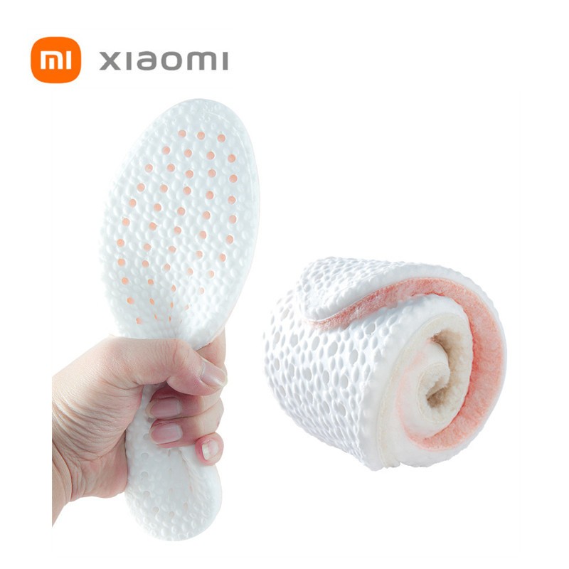 xiaomi warm plush thick men women sport insole autumn winter impulse shock absorption sweat absorption odor woman shoes