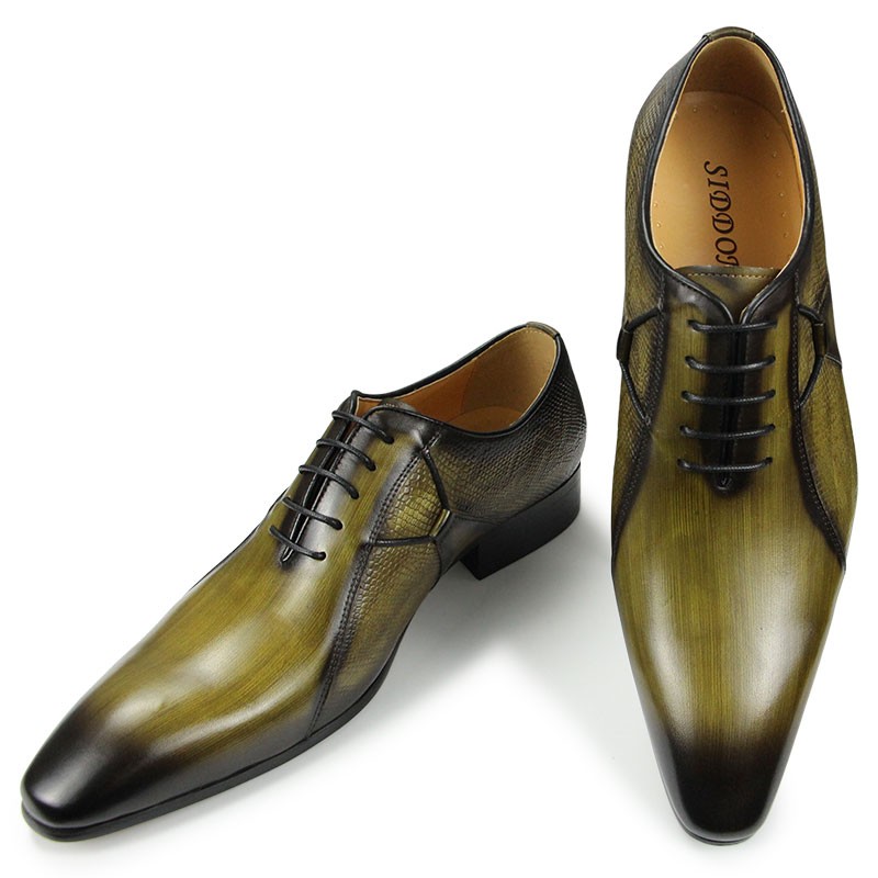 2022 new men's casual leather shoes handmade wingtip oxford shoes global luxury handmade custom print designer models