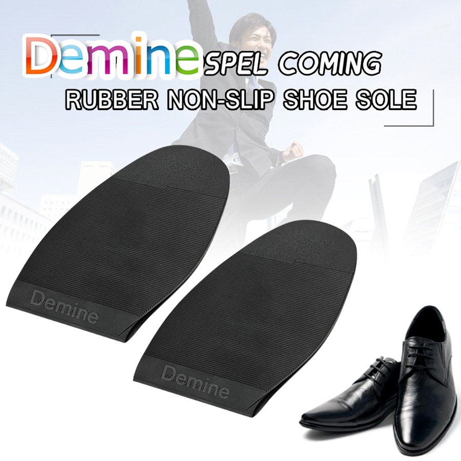 Demine men's rubber outsole, non-slip leather sole, glue stick, spare pad