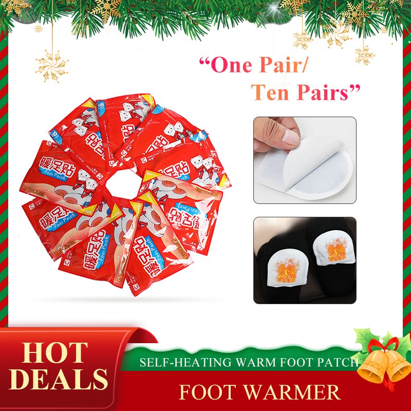 10 Pairs Heating Insole Stickers Hot Self Heating Foot Warmers Heating Pads Heat Warming Winter Body Warmer Sticker Long Lastin Outdoor