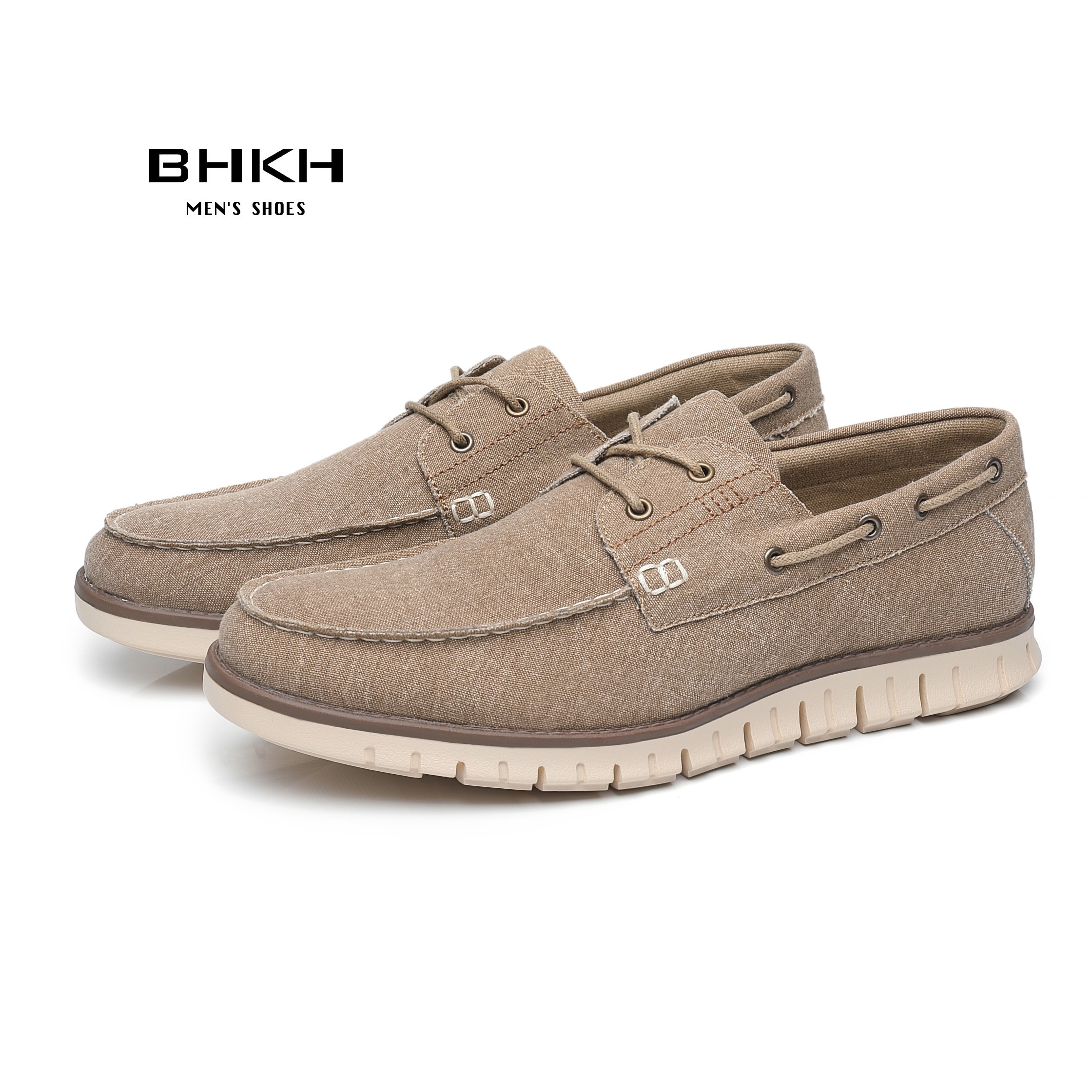 BHKH 2022 Autumn Canvas Loafers Shoes Fashion Men Casual Shoes Comfortable Smart Casual Shoes Office Work Footwear Men Shoes