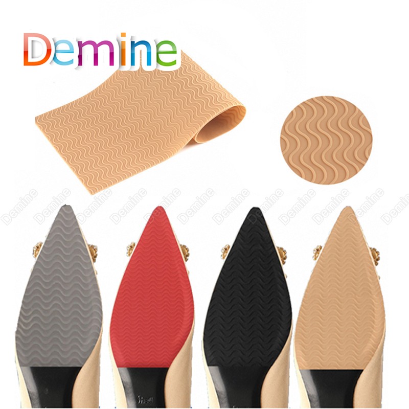 Non-slip Rubber Sole Protector for High Heels Self-adhesive Repair Board Shoe Care Tool Mat