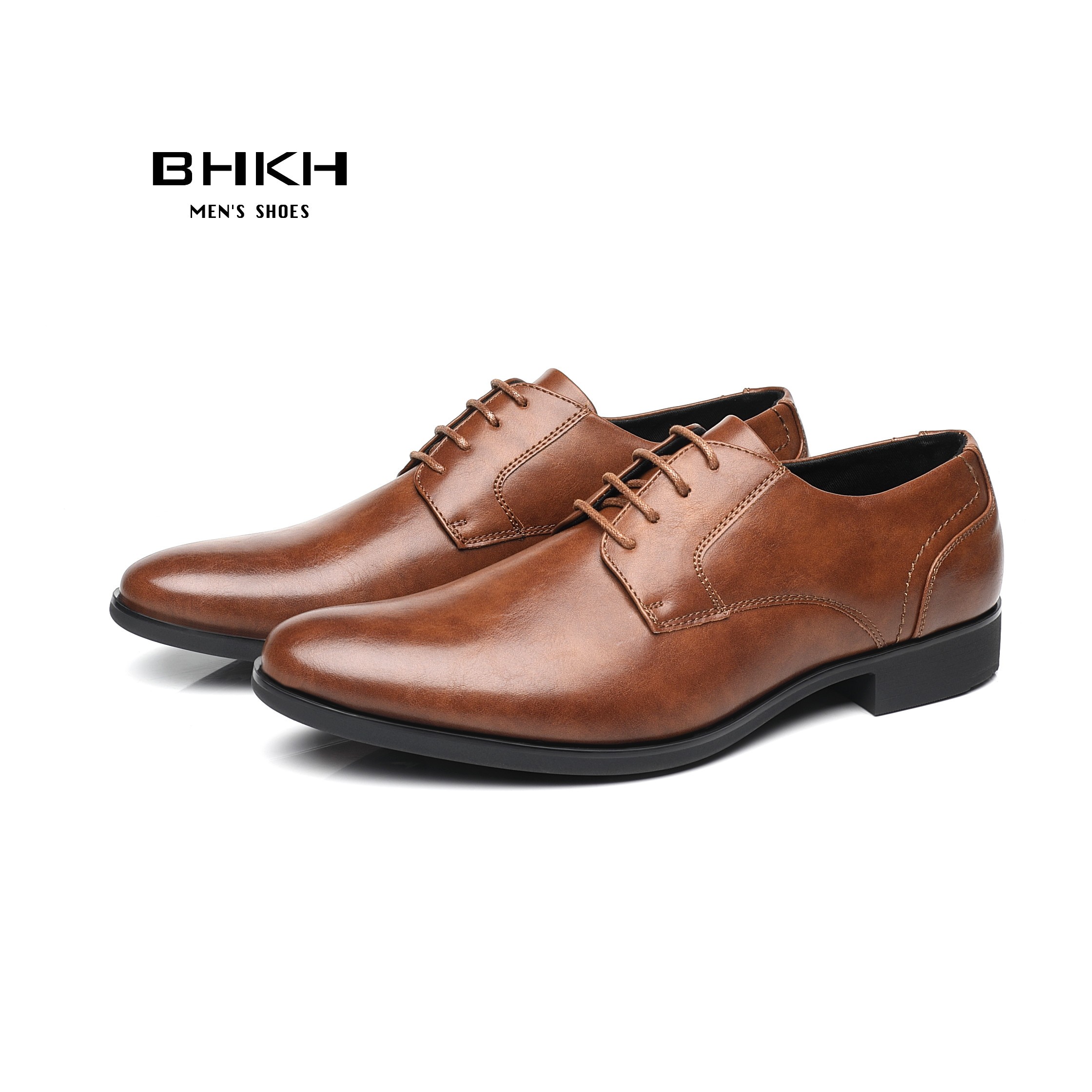 BHKH 2022 Mens Formal Dress Shoes Spring Autumn Lace Up Men Wedding Shoes Smart Business Office Work For Men Shoes