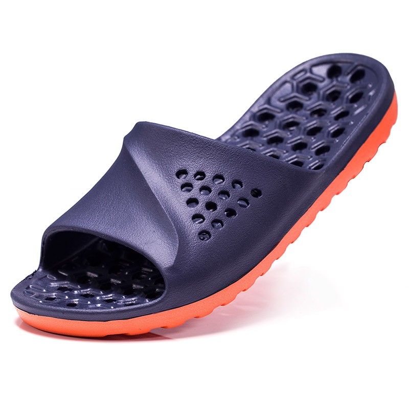 Mens Badslippers Casual Non-slip Slides Summer Massage Flip Flops Bathroom Beach Slippers Fashion Soft Sole Mens Massage Sandals