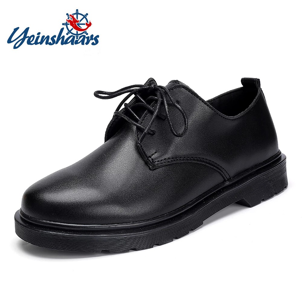 Spring Autumn Luxury Dress Shoes Men Plus Size Men Oxfords Daily Office Business Shoes Black White Fashion Casual Leather Shoes