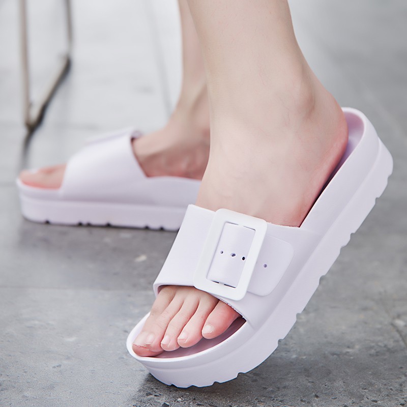 Summer Birkenstock Women's Platform Slippers 2022 Platform Sandals Women's Buckle Casual Shoes Beach Flip Flops Sandalias Mujer