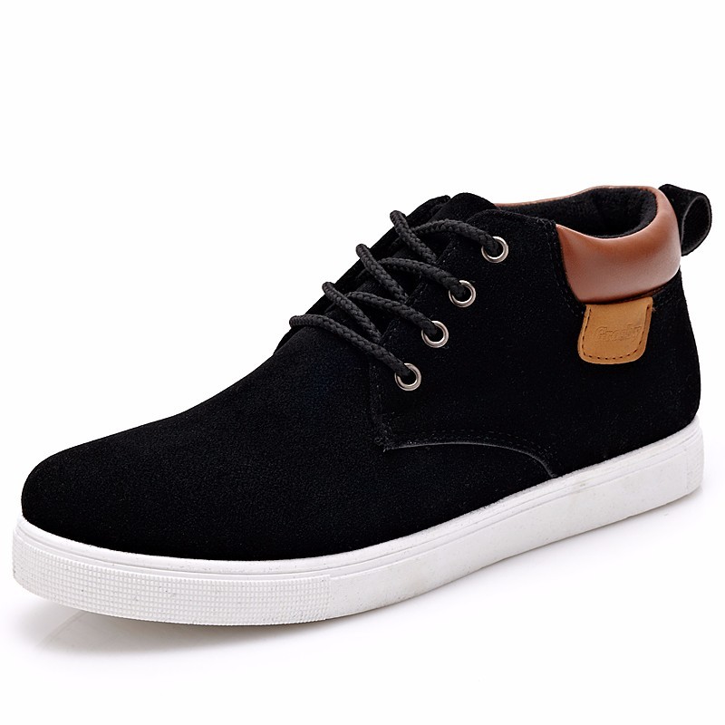 Yyo-Men's casual shoes, lace-up cotton shoes, high youth style, best fashion, spring and autumn