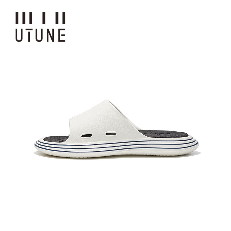 UTUNE Outside Slippers Men Summer Runway Shoes EVA Outdoor Women Slides Soft Thick Sole Non-slip Pool Beach Sandals Indoor Bathroom