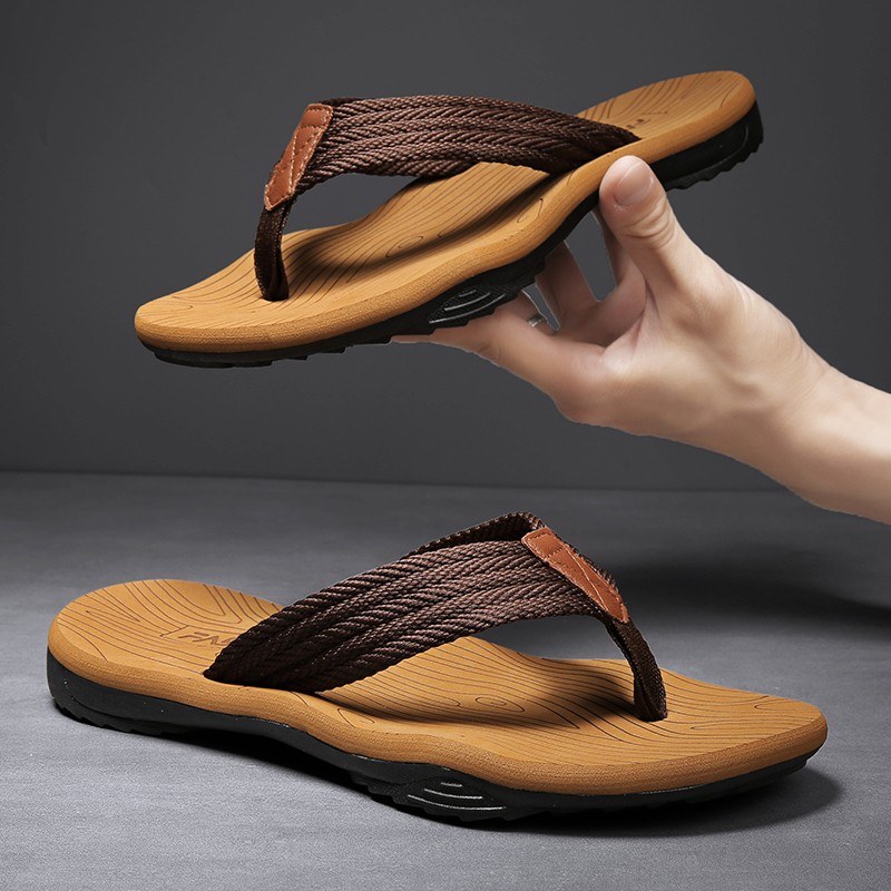 Mens Shoes Soft Massage Slippers Men Outdoor Beach Flip Flops Summer Tongs Casual Mens Shoes Comfortable Home Chanclas