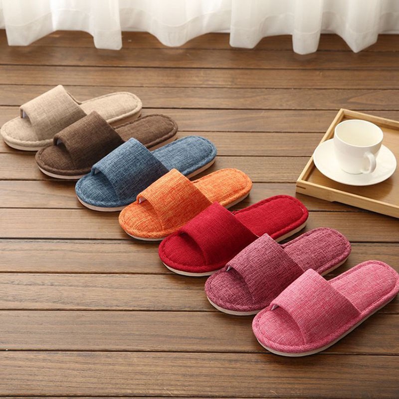 Jron-Men's and Women's Home Slippers Solid Summer Shoes Large Size New Collection