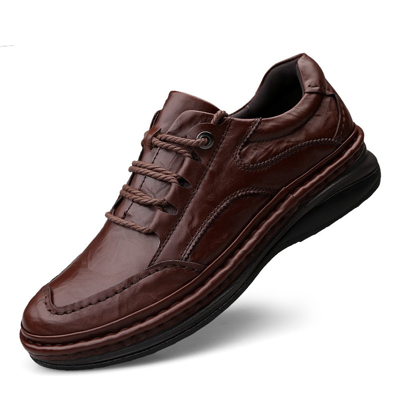 100% Genuine Leather Men's Casual Shoes Best Quality Business Formal Shoes 2019