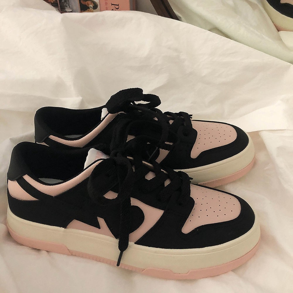 2022 Pink Patchwork Zapatillas Mujer Fashion Heart Spring Hot Sale Woman Vulcanizing Casual Shoes Outside Students Sneakers