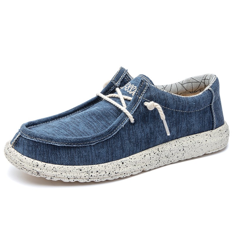 Summer Men Canvas Shoes Espadrilles Casual Shoes Breathable Men Shoes Comfortable Light Lazy Boat Shoes Big Size 39-48