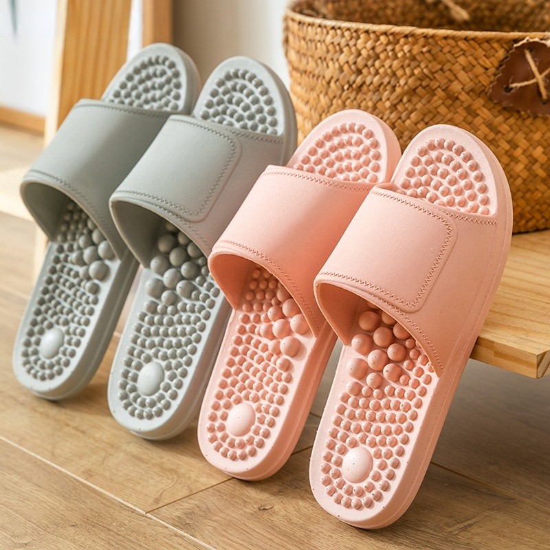 Massage slippers unisex couple shoes indoor home soft non-slip wear-resistant insoles