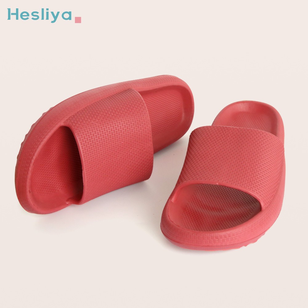 Thick Platform Slippers Cloud Slippers Non-slip EVA Soft Waterproof Cloud Sandals Silent Damping Bathroom Indoor Shoes For Women