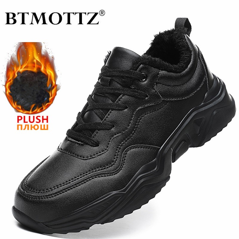 Winter Men Sneakers Warm Plush Casual Shoes Fashion Mens Trainers Lightweight Walking Sneakers Tenis Masculino Chaussure Homme