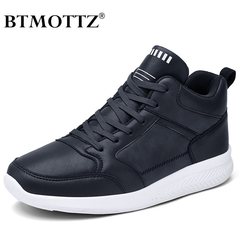 Leather Shoes Men High Quality Outdoor Casual Shoes Sneakers Lightweight Breathable Sneakers Men Walking Shoes Tenis Masculino