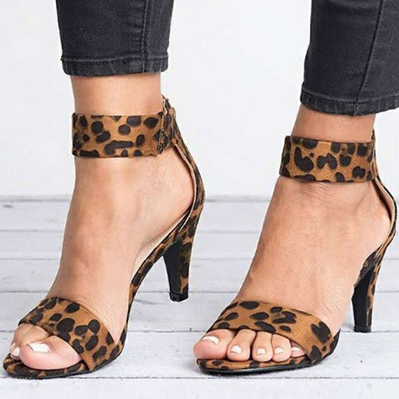 Summer new open toe round head stiletto women's sandals bag zipper suede slimming word women's shoes