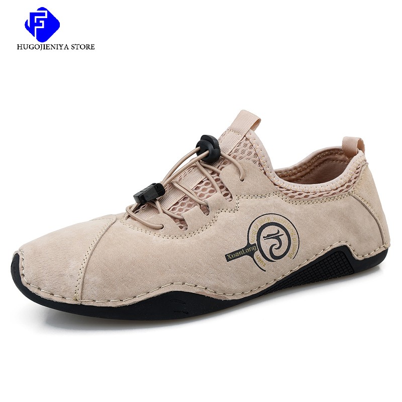 2022 new men's casual shoes men's shoes fashion high quality shoes leather driving shoes flat shoes handmade luxury boat shoes big size