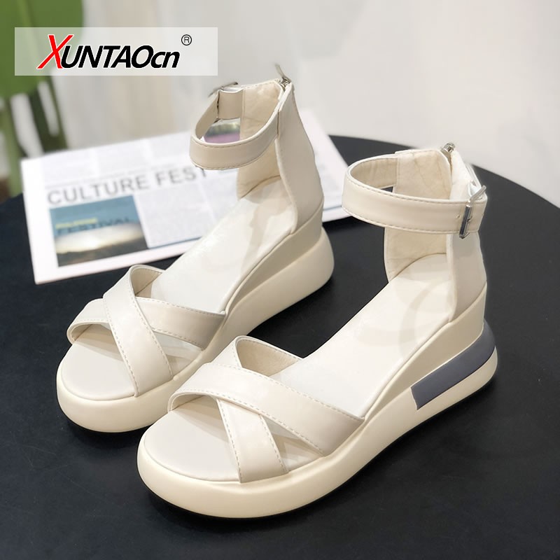 New Women Wedges Sandals Summer Mixed Colors Platform Sandals Casual Shoes Women High Heels Sandalias Mujer