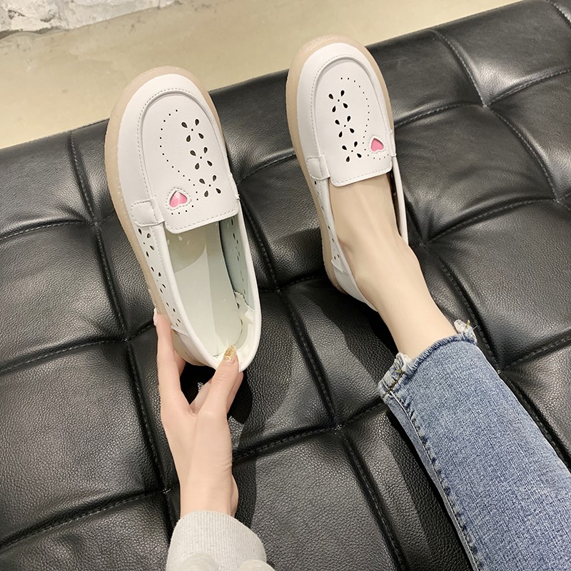 lucifer fashion hollow out loafers women 2022 summer comfortable soft sole casual shoes woman round toe platform flats mujer