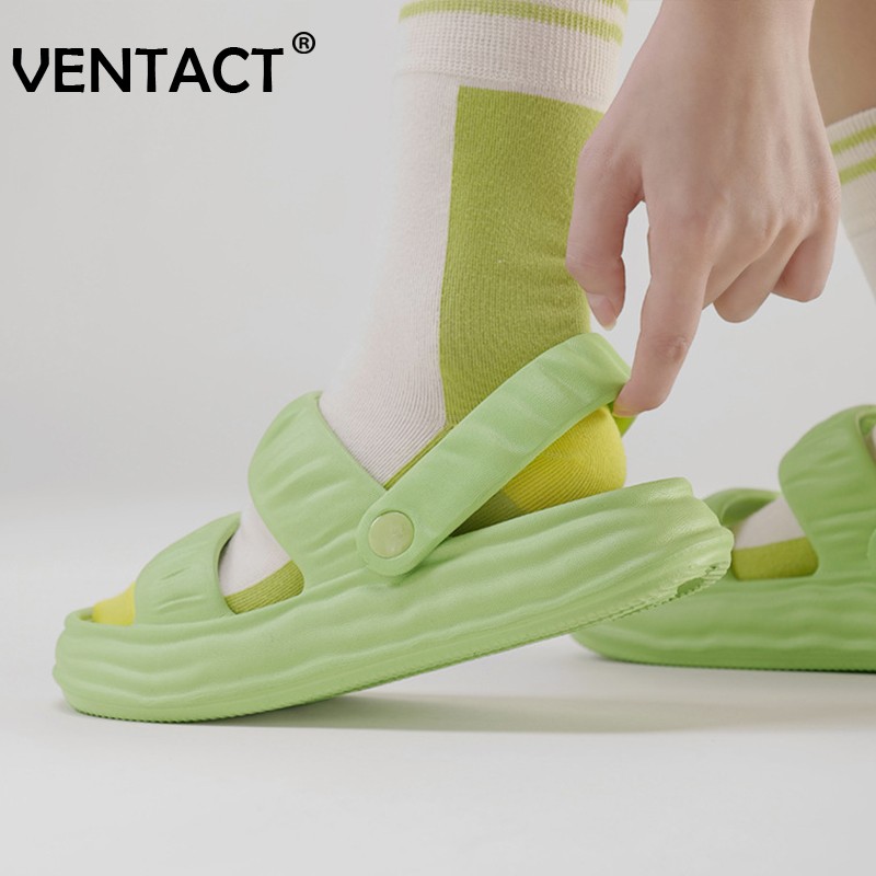 VENTACT New Slippers Women Summer Simple Slides Woman Shoes Thick Non-slip Bathroom Soft Ins Flats Home Indoor Warm Sandals