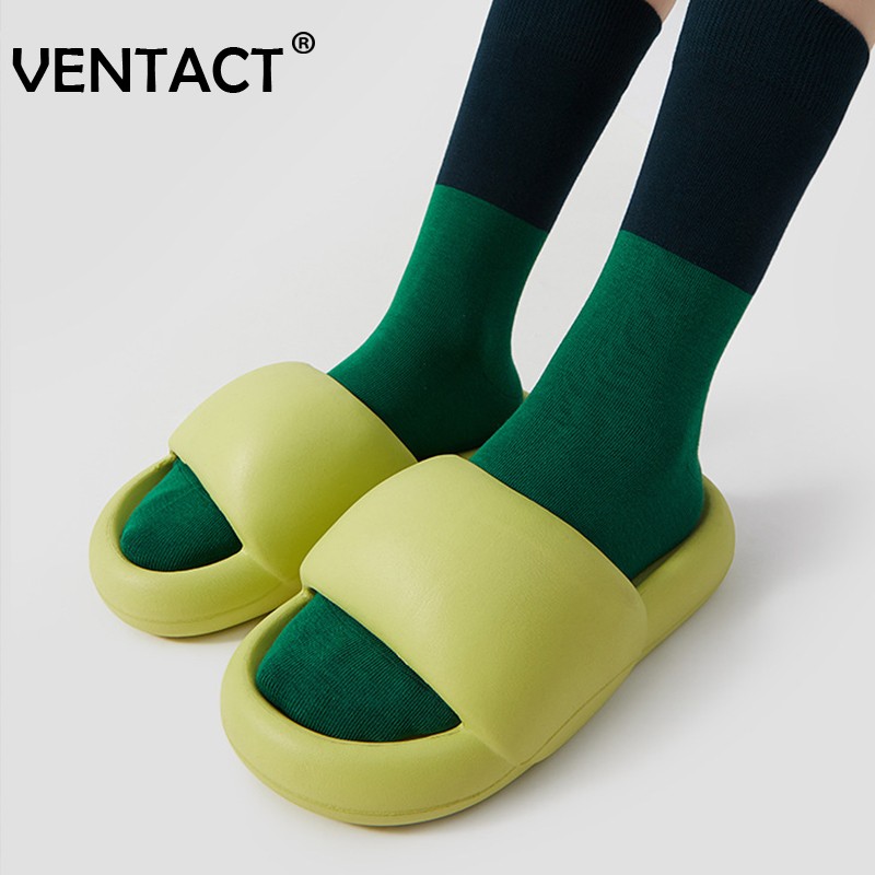 VENTACT 2022 Fashion Women Slippers Summer Fashion Beach Shoes Men EVA Soft Indoor Bath Sandals Couples Shoes