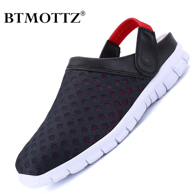 Unisex Summer Mesh Sandal Lightweight Breathable Outdoor Sneaker Slip-on Sneaker Beach Moccasin Shoe