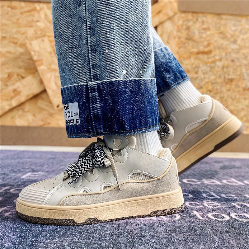 High quality fashion color matching shoes spring new mens casual shoes breathable soft-soled shoes non-slip wear-resistant shoes