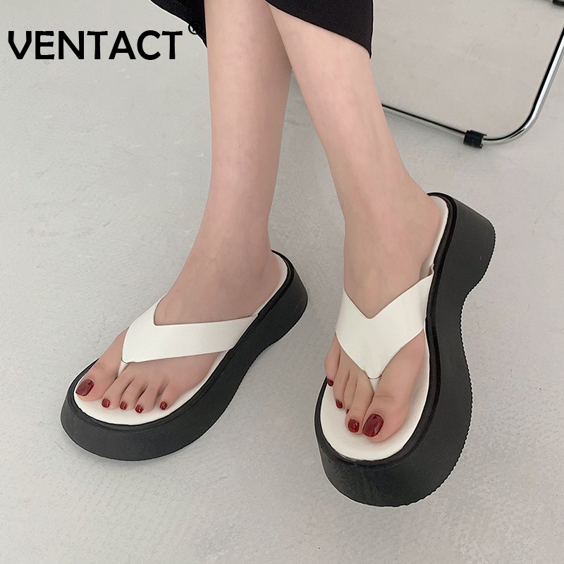 VENTACT Slippers Women Thick Bottom Ins Fashion Women's Shoes Beach Sandals 2022 Summer New Daily Casual Shoes Size 35-39