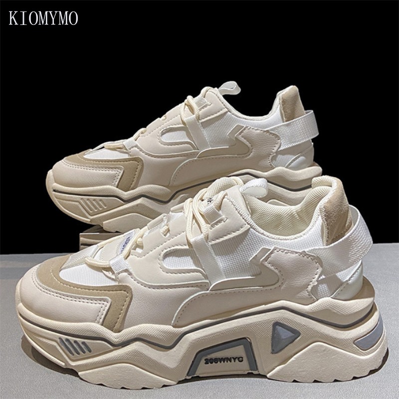 Old shoes trend women's shoes 2021 new autumn fashion Korean version increase thick-soled casual sports women's shoes