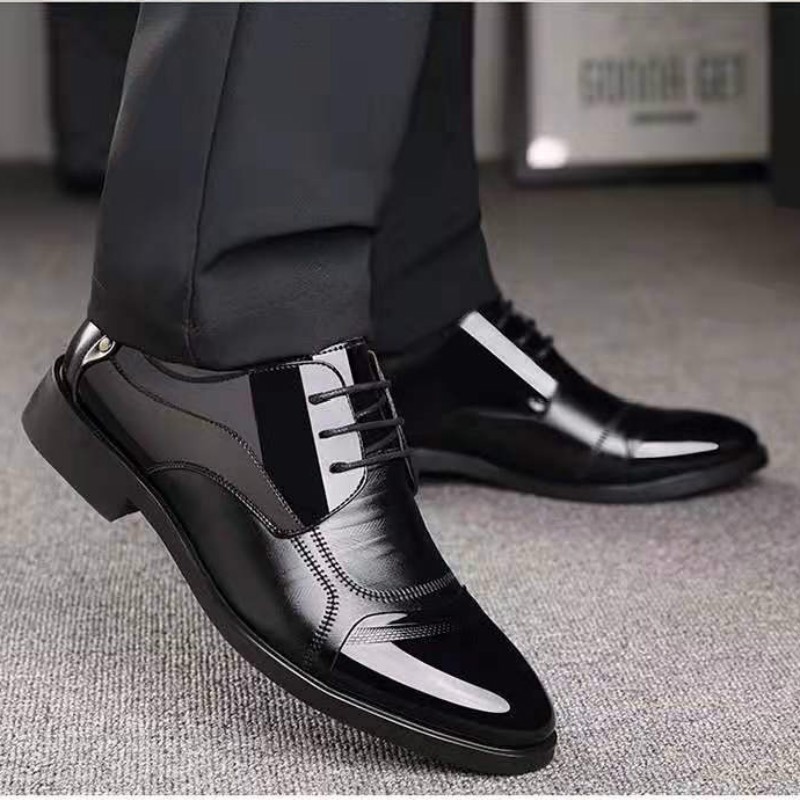 Luxury Business Oxford Leather Shoes Men Breathable Rubber Formal Dress Shoes Male Office Wedding Flats Shoes Mocassin Homme