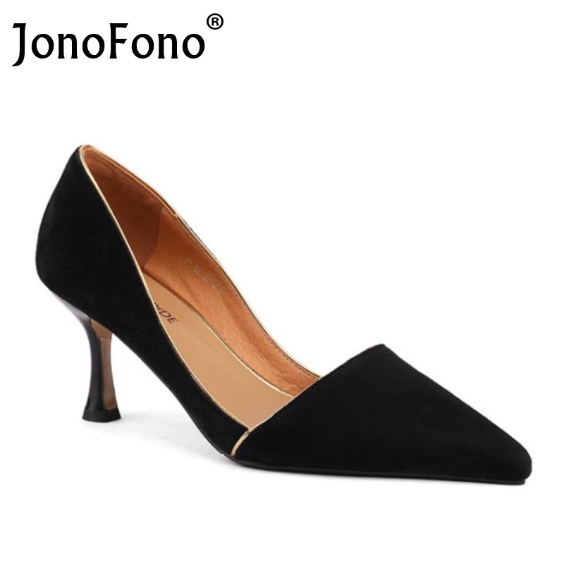 Real Leather Women High Heels Shoes Size 33-40 Women High Heels Shoes Exotic Femme Fashion Party Shoes Female Shoes